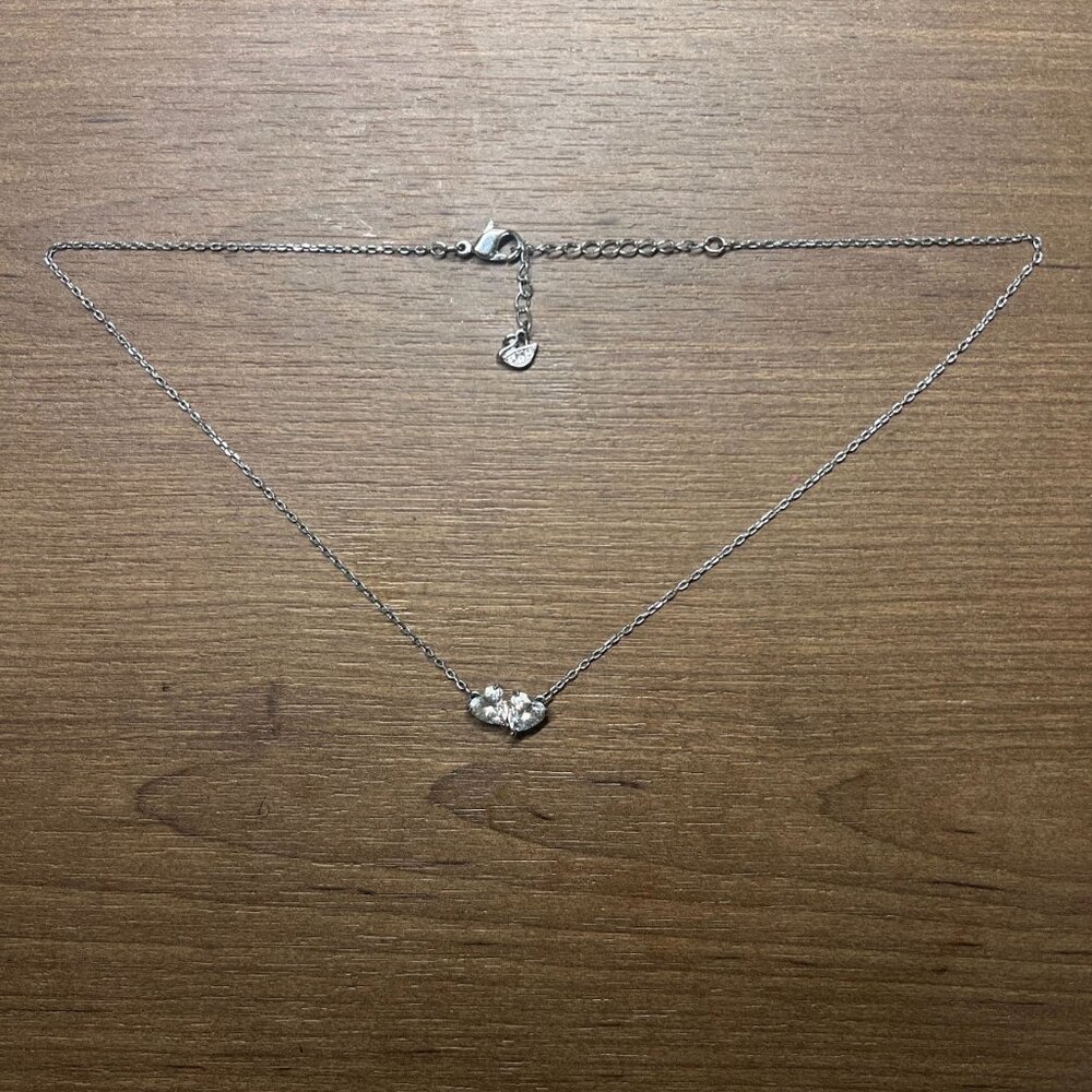 Swarovski Double-Heart Necklace